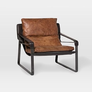 Bram Leather Chair, Open Road Brown - Image 3