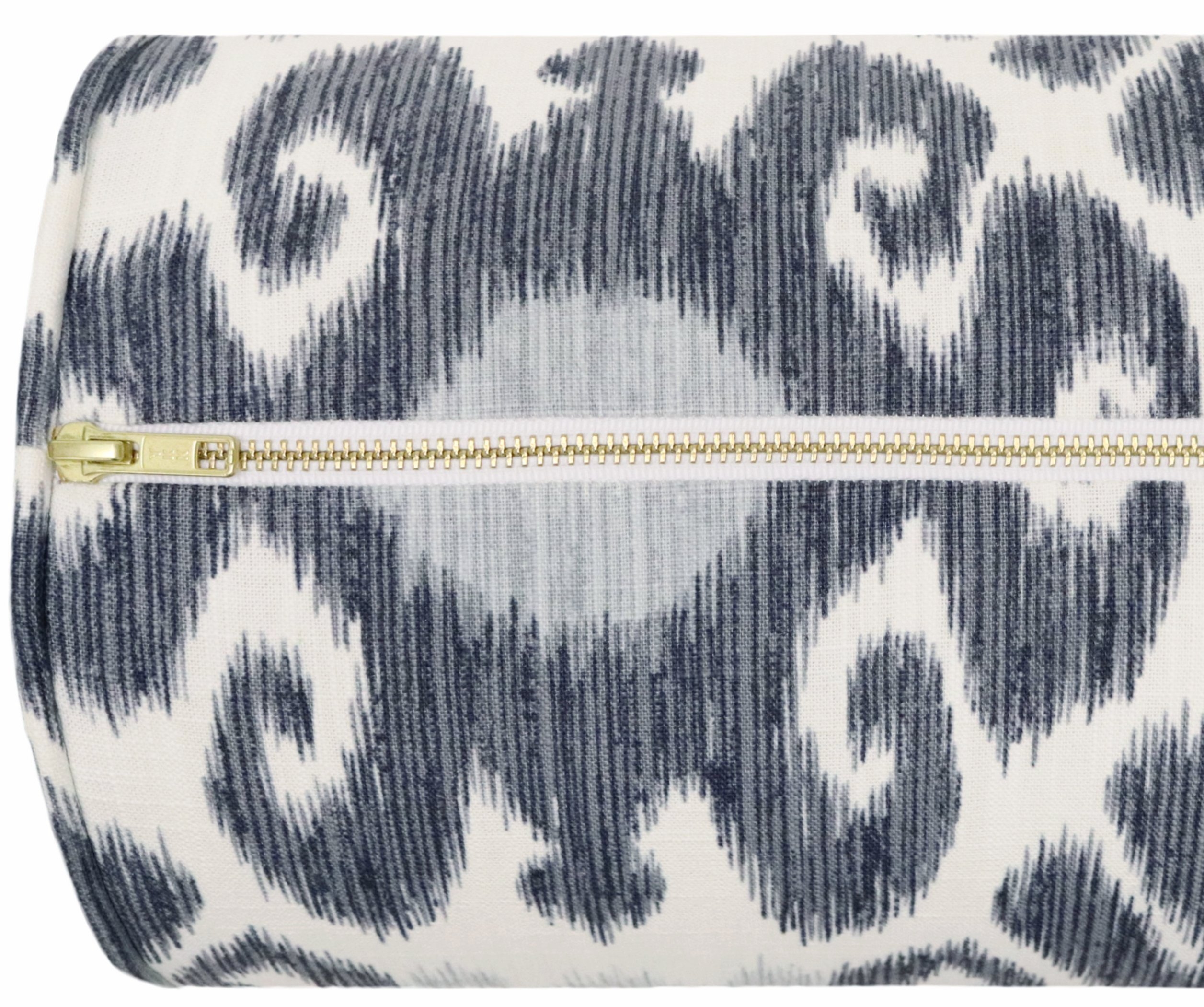 THE BOLSTER :: EAST HAMPTON IKAT // PRUSSIAN BLUE - TWIN XL // 9" X 30" - Image 3