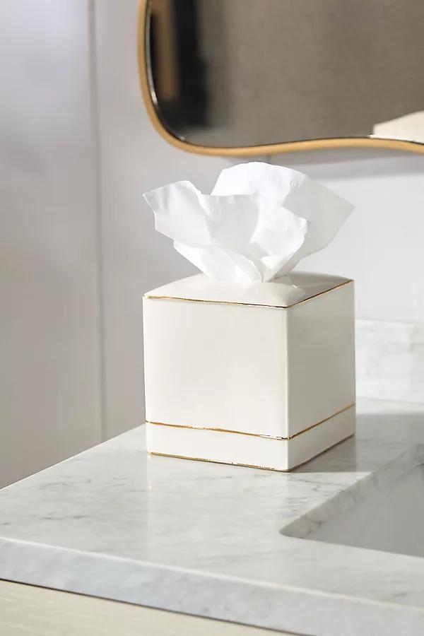 St. Honore Porcelain Tissue Holder - Image 0