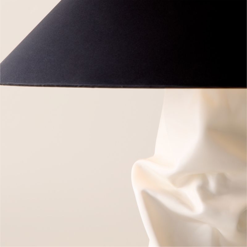 Hendrix White Resin Table Lamp - Image 3