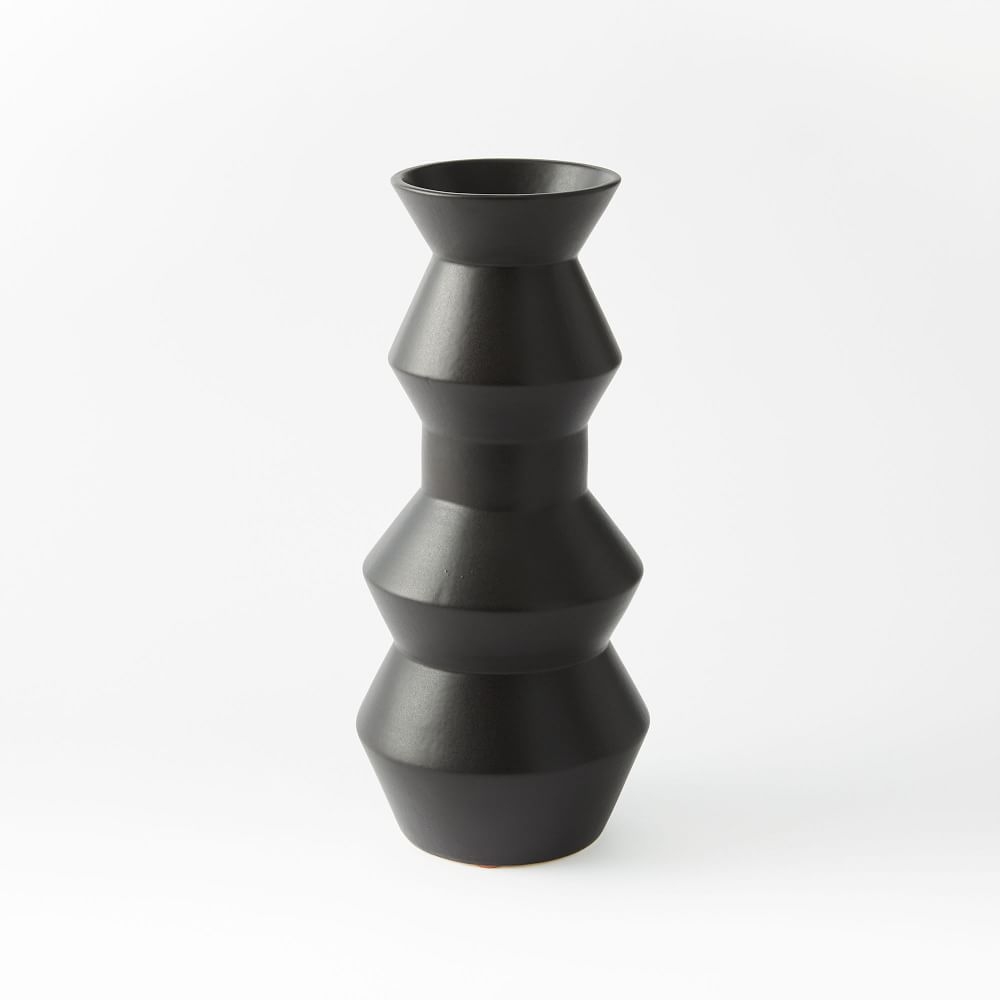 Totem Vase, 15", Slate - Image 0