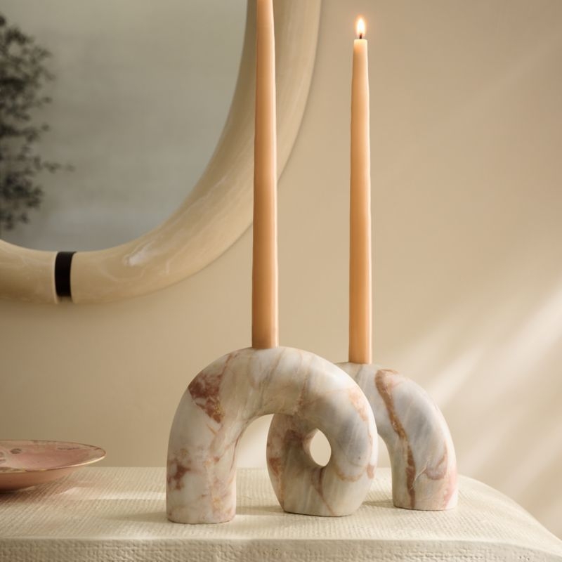 Curva Marble Taper Candle Holder - Image 4