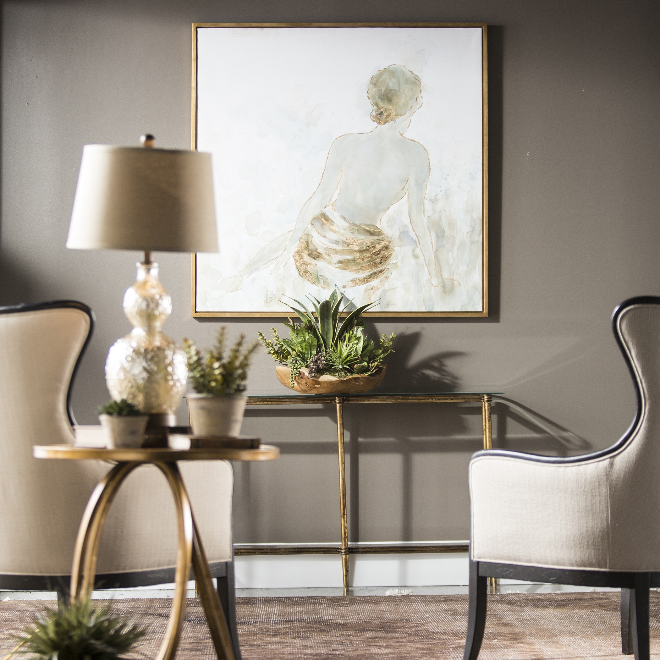 Gold Highlights Feminine Art - Image 2