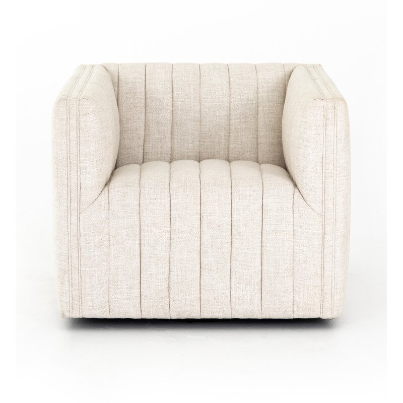 Elosie 32" W Polyester Blend Swivel Armchair - Dover Crescent - Image 0