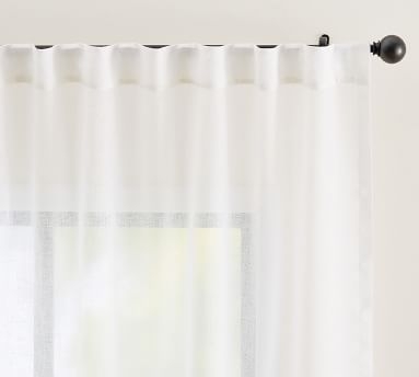 Emery Sheer Curtain, 50 x 108", Ivory - Image 1