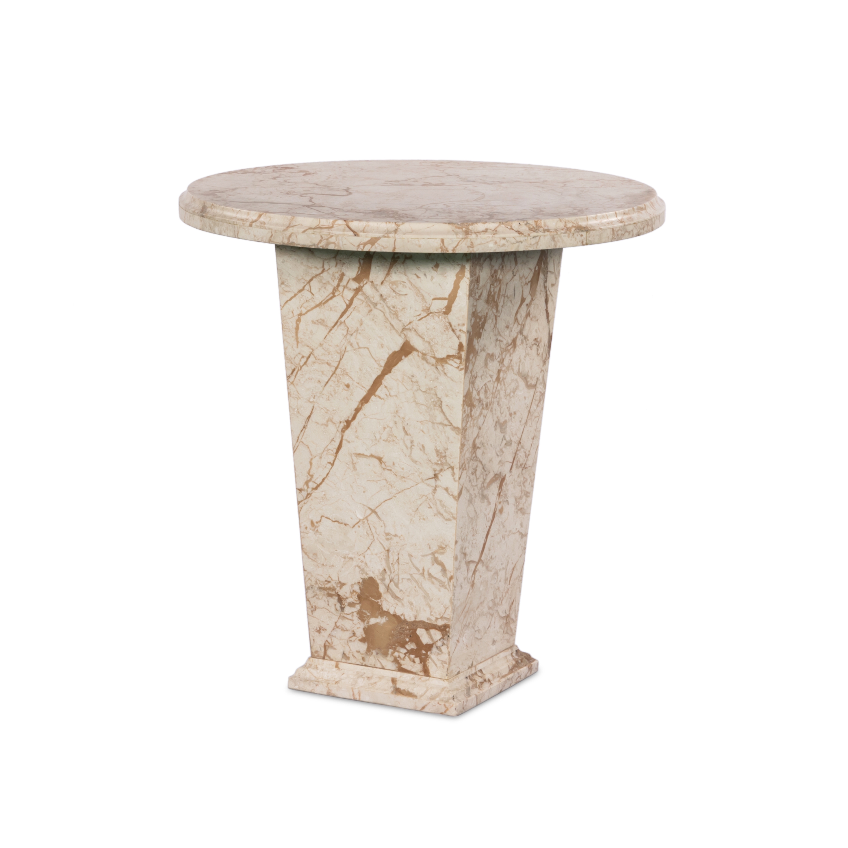 Eslo End Table-Desert Taupe Marble - Image 0