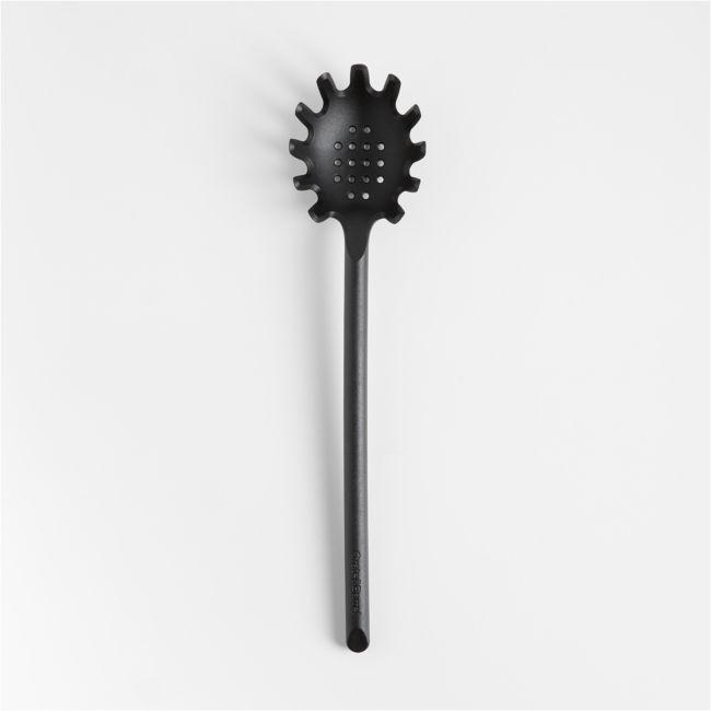 Crate & Barrel Black Nylon Pasta Spoon - Image 0