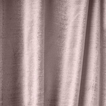 Luster Velvet Curtain Unlined, Dusty Blush Set of 2 - Image 1