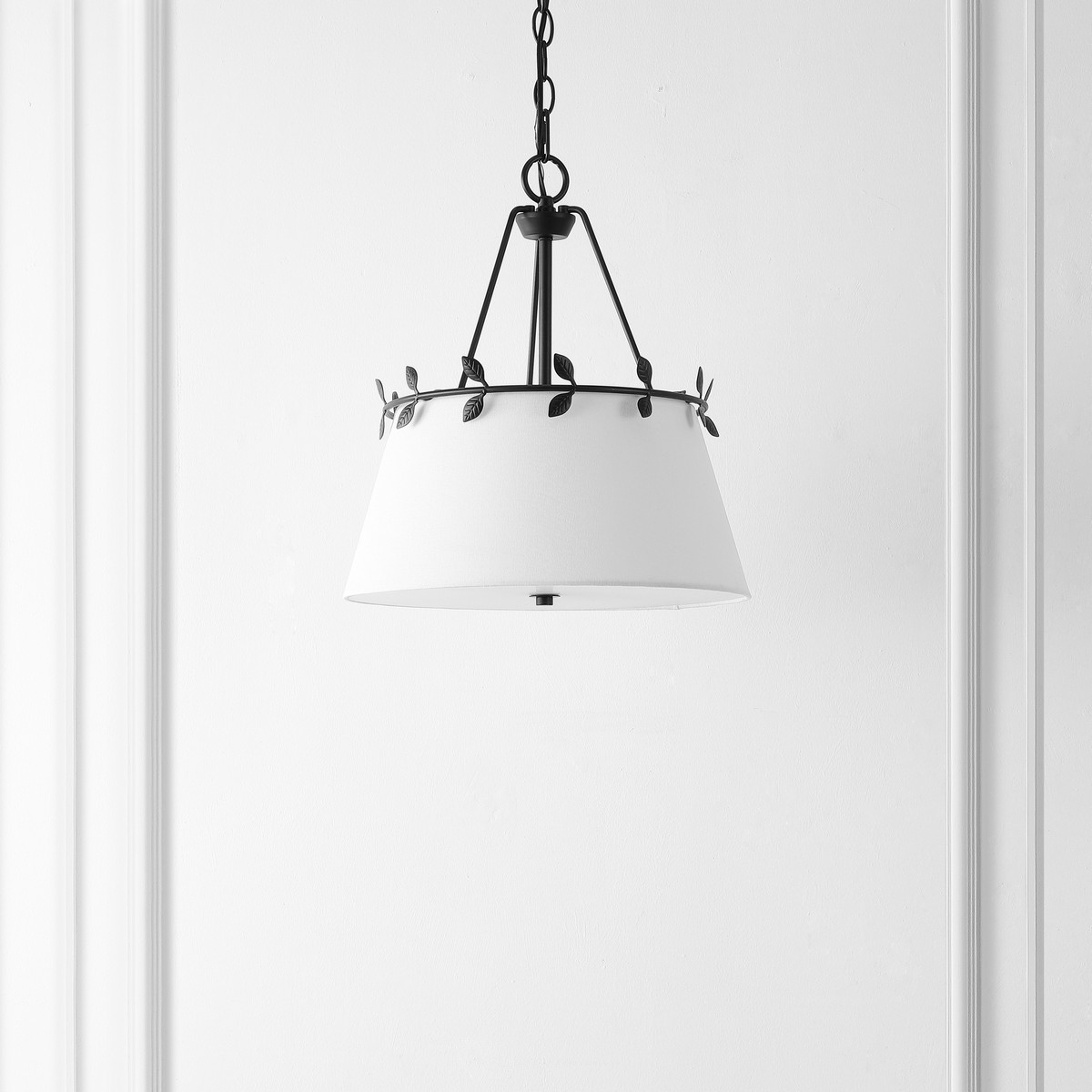 Samora 3Lt 15 Inch Pendant - White / Black - Safavieh - Image 1