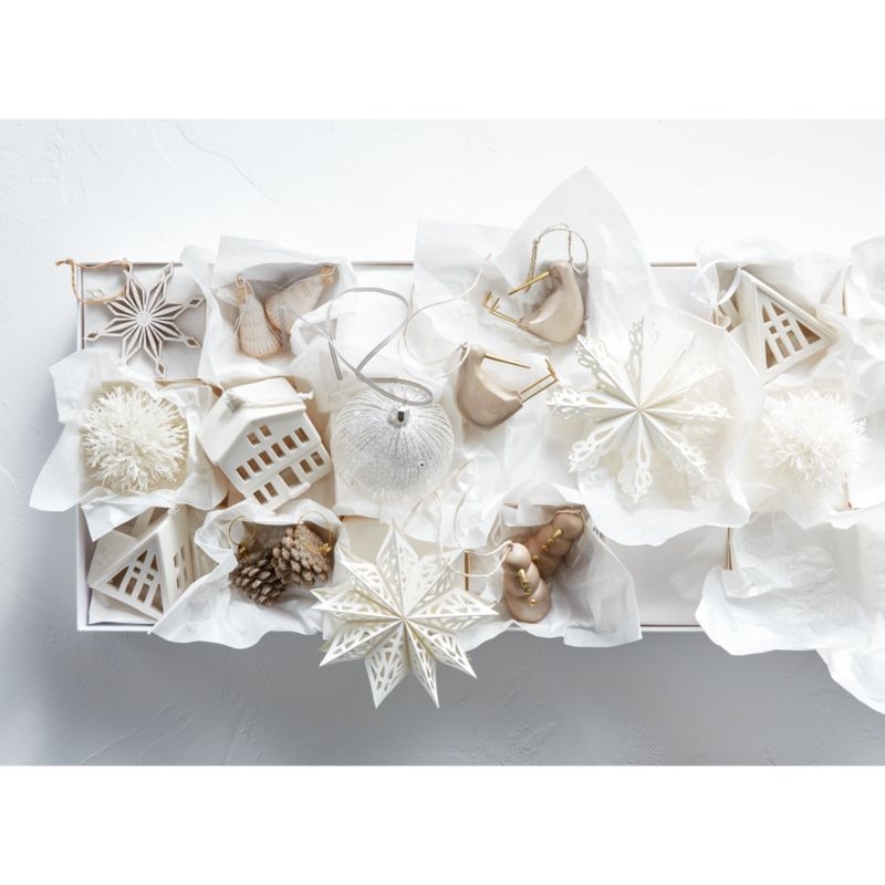 Gold Coral Cluster Christmas Tree Ornaments, Set of 12 - Image 4