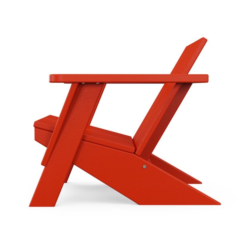 Paso Sunset Red Outdoor Kids Adirondack Chair by POLYWOOD ® - Image 1