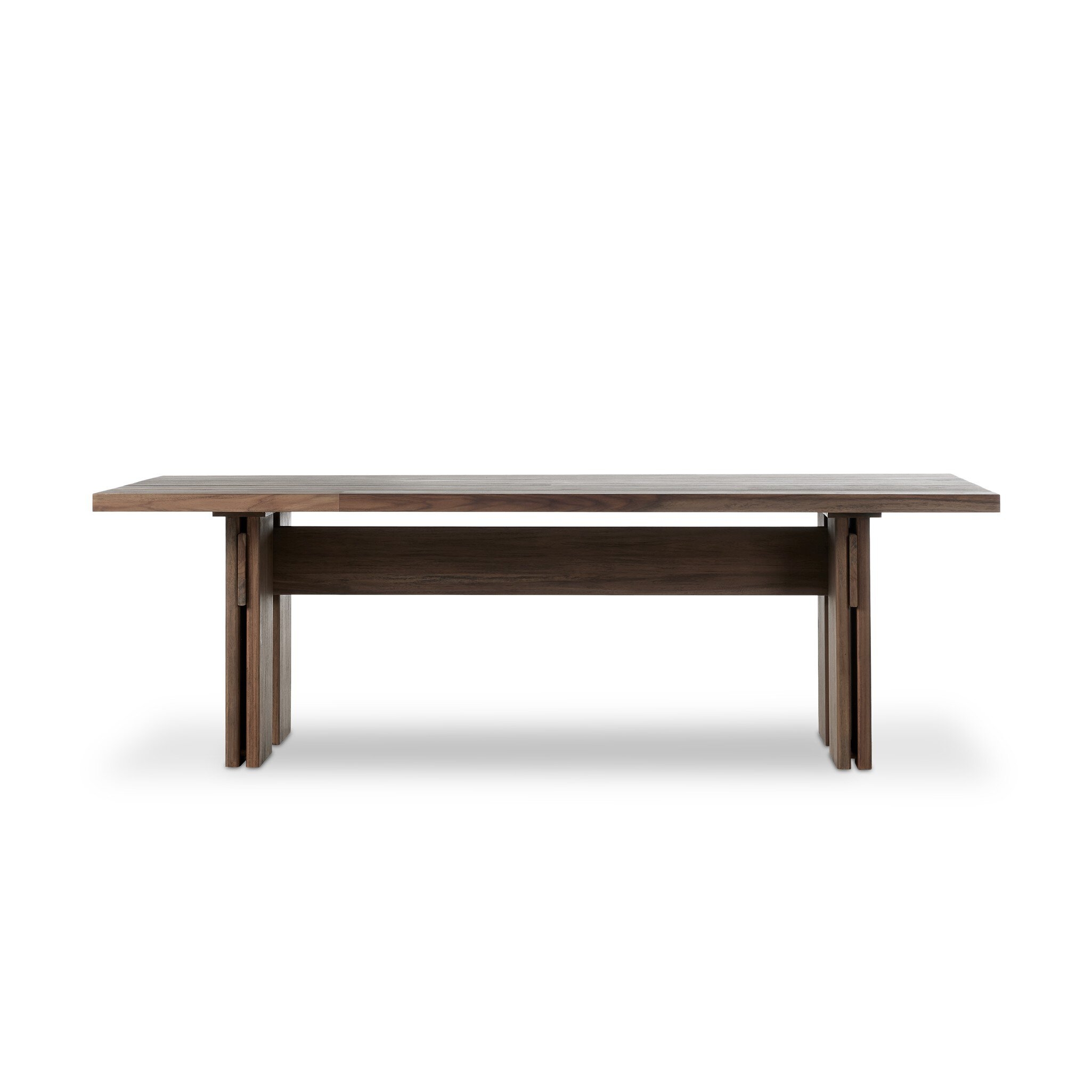 Railay Outdoor Dining Table 96" - Stained Toasted Brown-FSC - Image 5