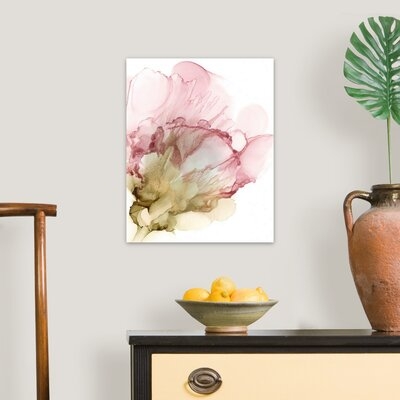 Flowering Pink II by Jennifer Goldberger - Painting on Canvas - Image 0