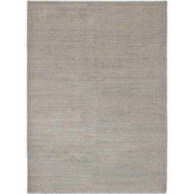 One-of-a-Kind Brooklet Hand-Knotted Light Khaki 5'8" x 7'9" Wool Area Rug - Image 0