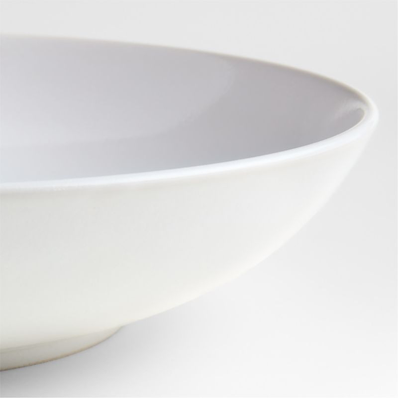 Craft White Stoneware Low Bowls, Set of 8 - Image 3