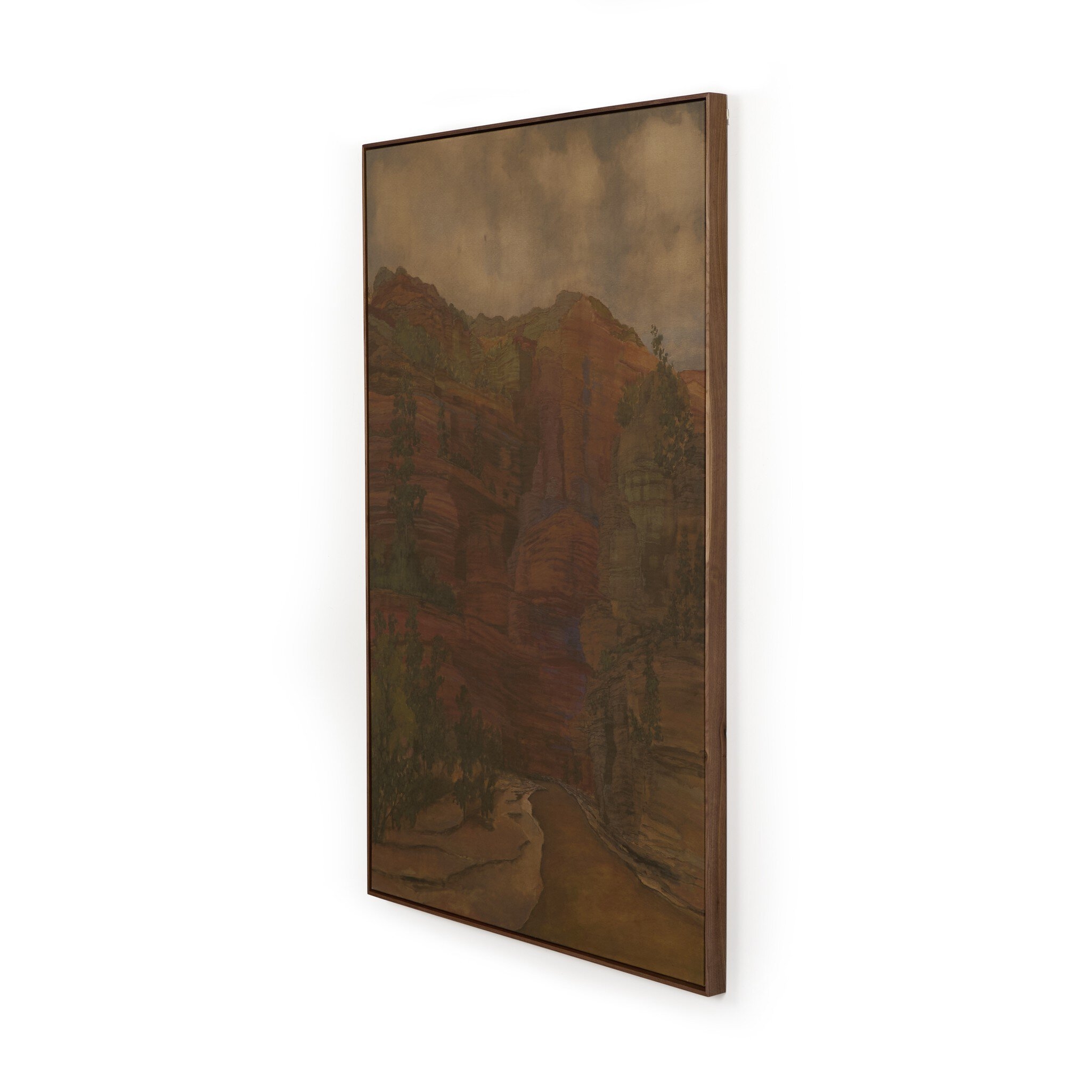 Woven Together by Aileen Fitzgerald - Rustic Walnut Floater - Image 1