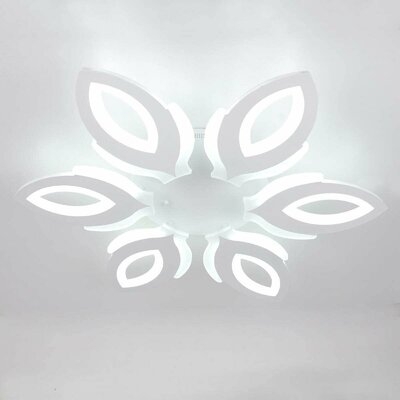 Modern White Flower Shape Acrylic LED Ceiling Lights 90W - Image 0