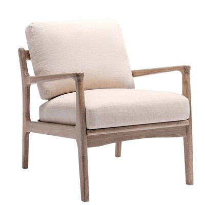 Wood Accent Chair,Armchair - Image 0