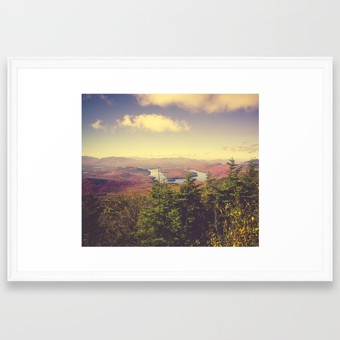 Autumn In The Adirondack Mountains - Landscape Travel Photography Framed Art Print by Olivia Joy St Claire X  Modern Photograp - Scoop White - Large 24" x 36"-26x38 - Image 0