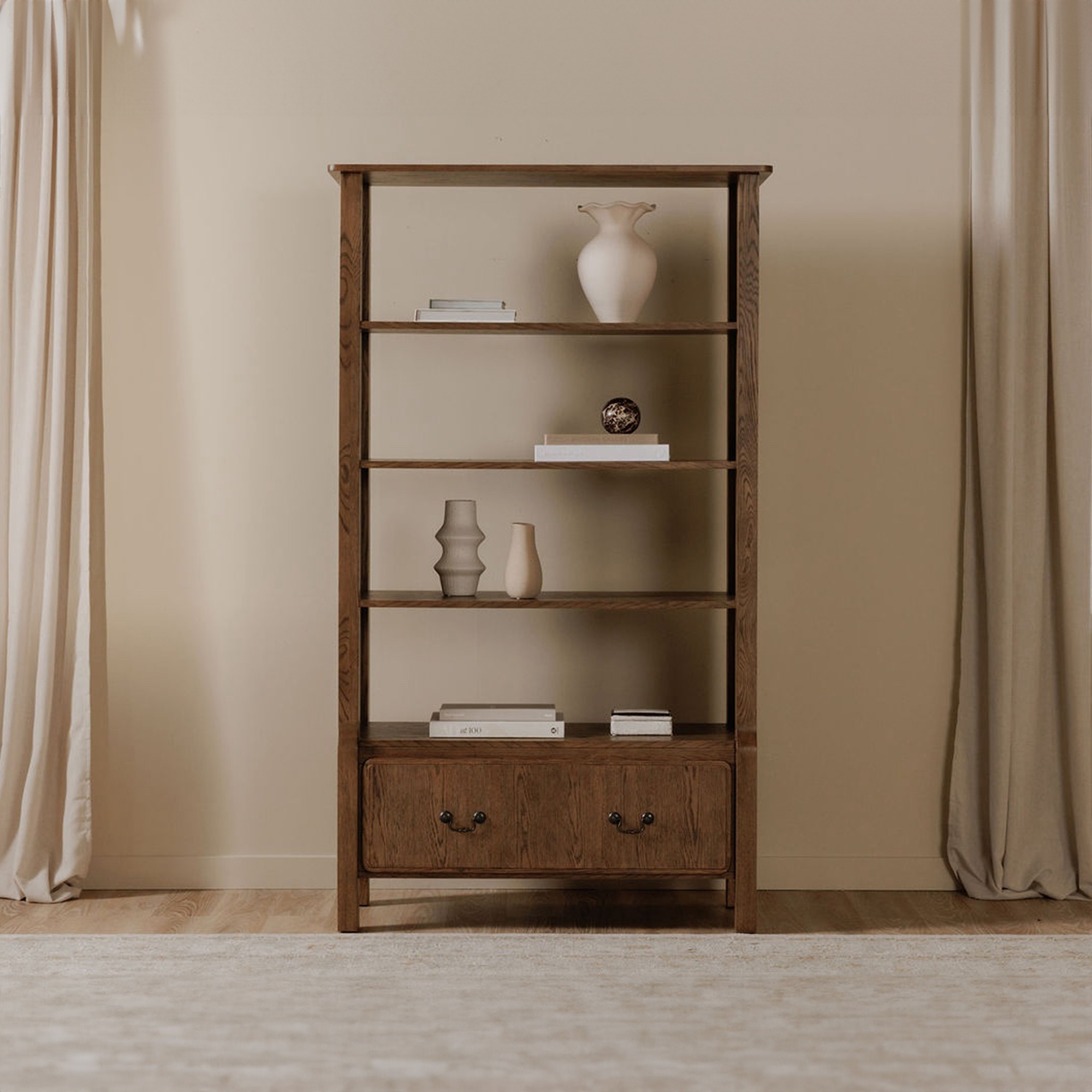 Caroline Bookcase Warm Brown - Image 5