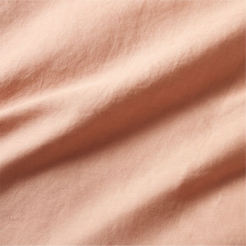 Aire Natural Hemp Terracotta King Duvet Cover - Image 4