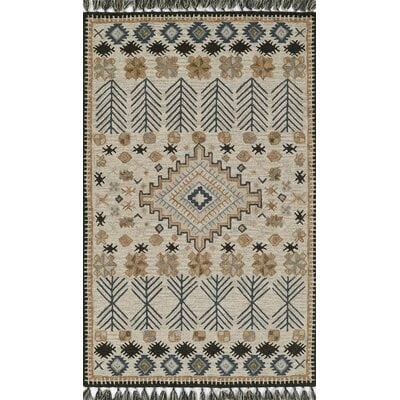 Union Rustic Wolken Southwestern Hand Tufted Wool Ivory Area Rug - Image 0