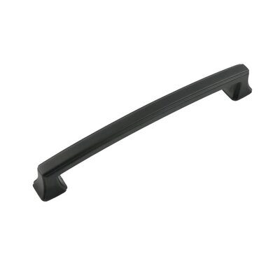 Bridges Collection Pull 6-5/16 Inch (160Mm) Center To Center Matte Black Finish - Image 0