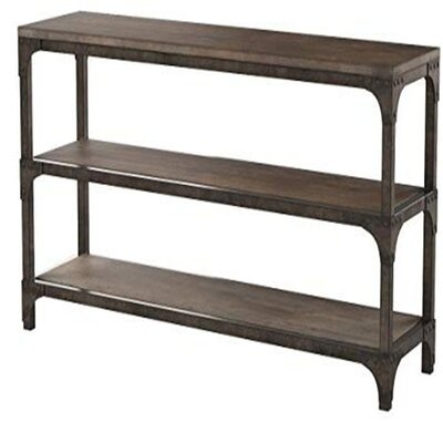 Gorden Console Table In Weathered Oak & Antique Silver 72685 - Image 0