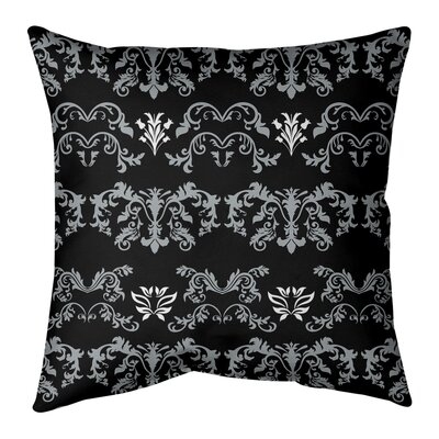 Oakland Football Baroque Pattern Throw Pillow Cover - Image 0