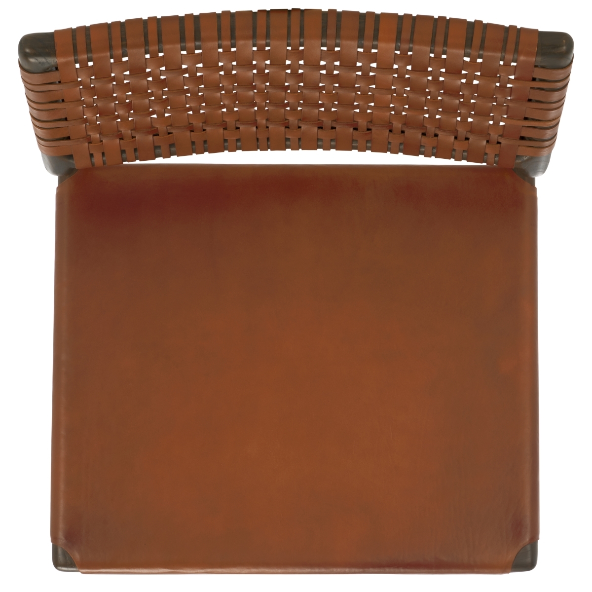 Valdina Woven Leather Acccent - Brown / Walnut - Image 5