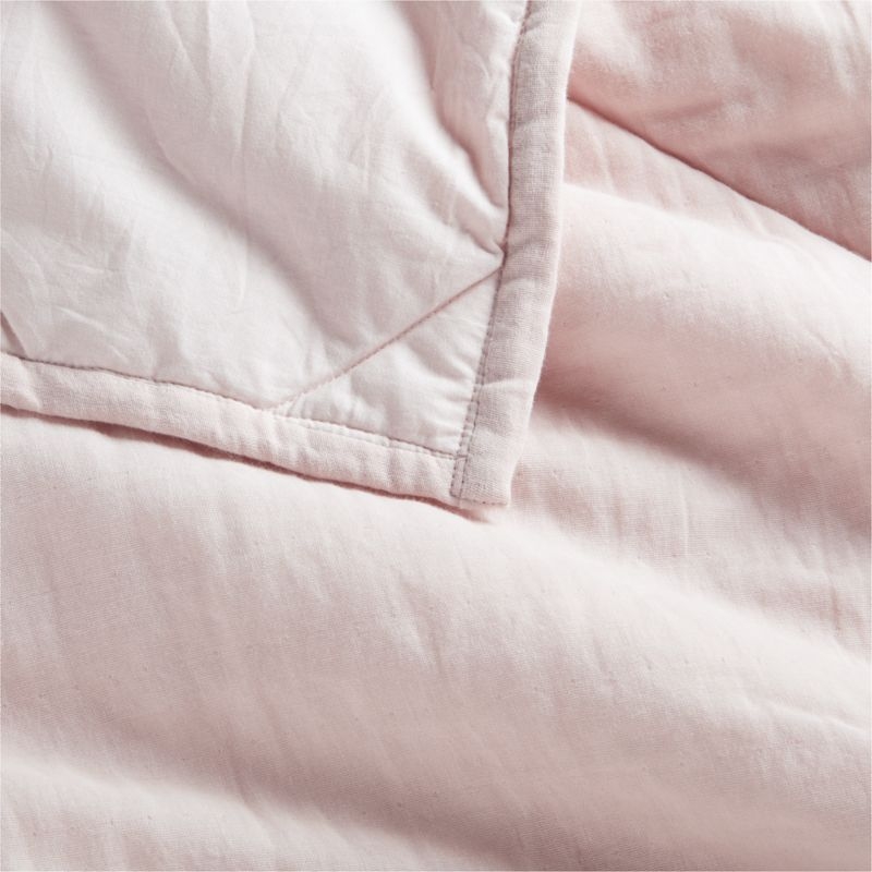 Supersoft Lilac Rose Organic Cotton Gauze Baby Crib Quilt - Image 3