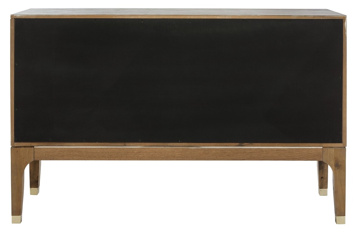 Lorna 6 Drawer Contemporary Dresser - Rustic Oak - Image 4