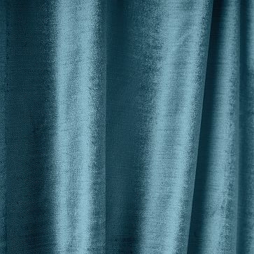 Luster Velvet Curtain, Set of 2, Regal Blue 48"x108" - Image 2