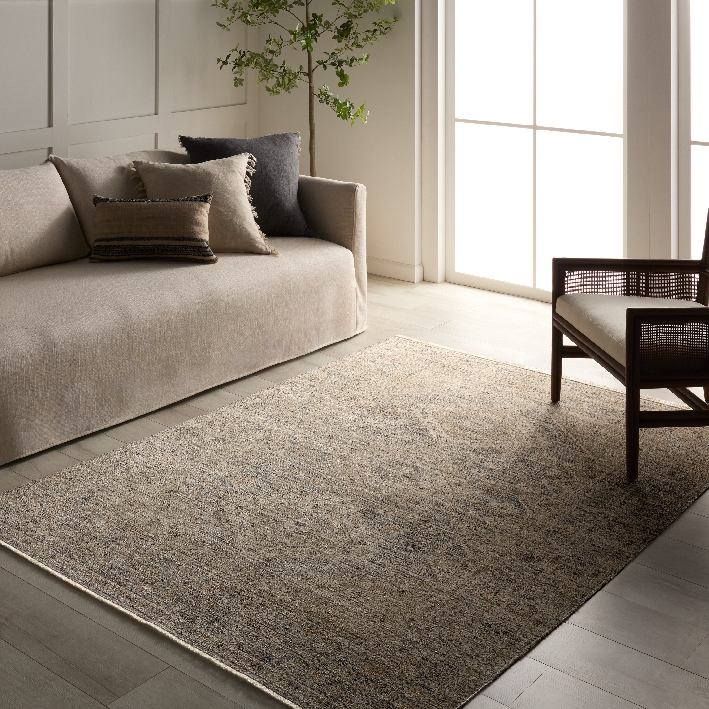 Lave TEJ02 Outdoor Medallion Tan Area Rug (8'6"x11'6") - Image 4