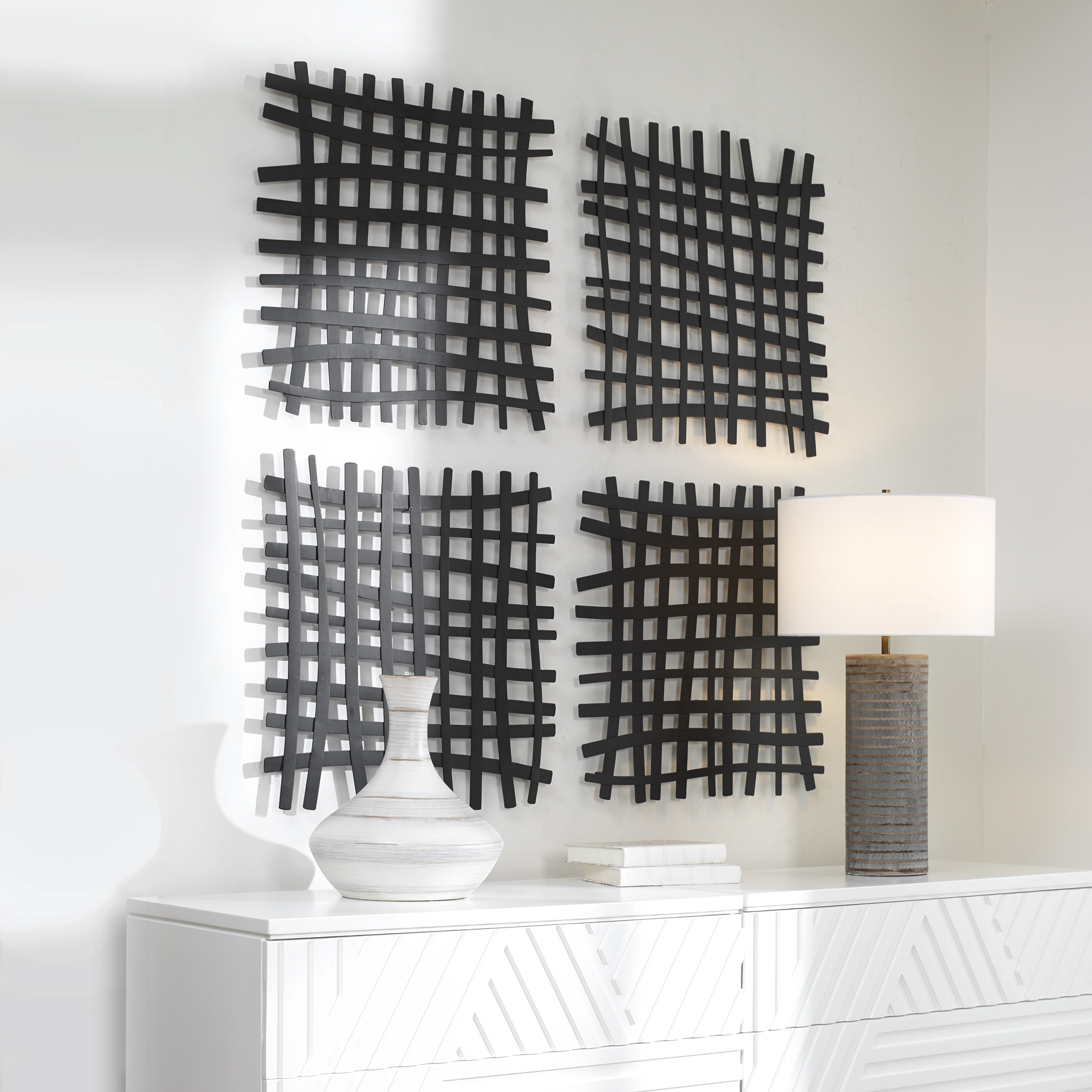 Gridlines Iron Wall Decor - Image 2