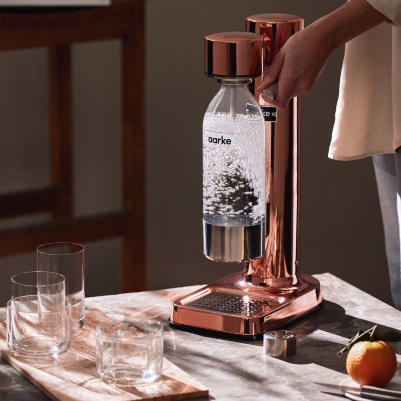 Aarke Carbonator III Copper Sparkling Water Maker with CO2 Canister - Image 2