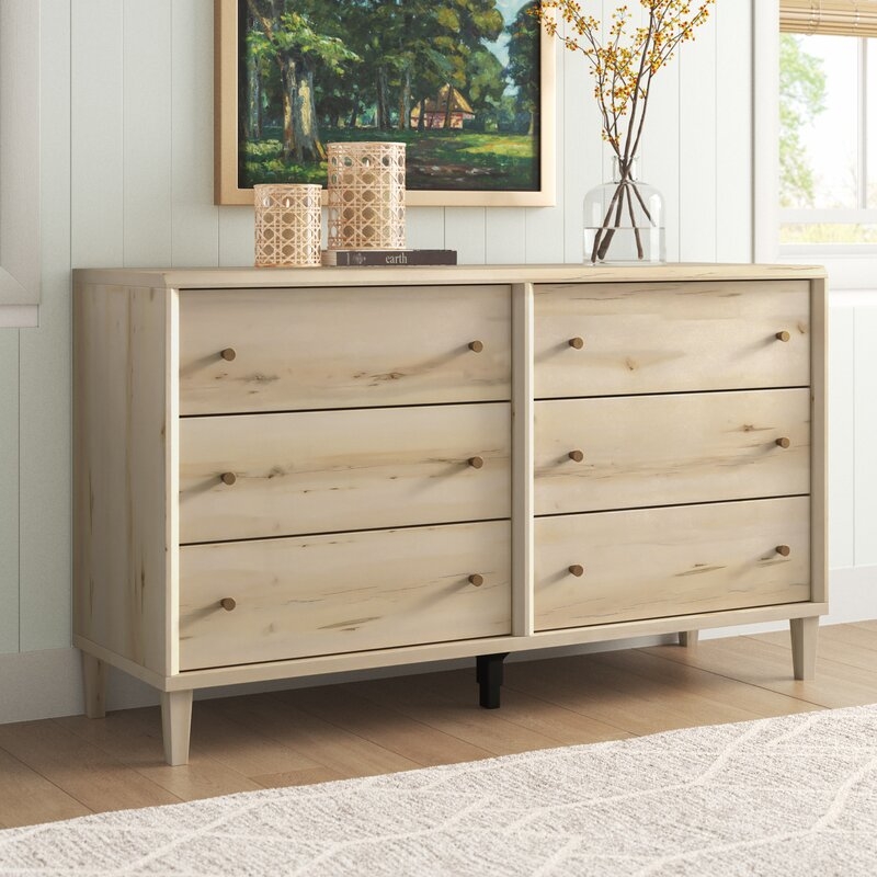 Harry Willow Place 6-Drawer Double Dresser - Image 3