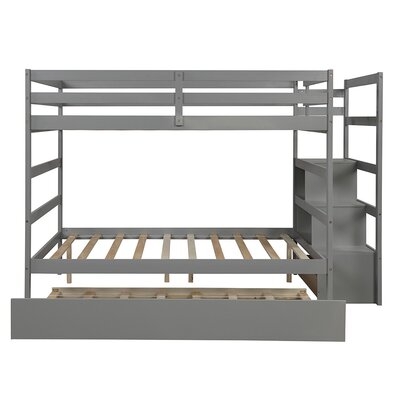 Full Over Full Bunk Bed Twin Trundle - Image 0