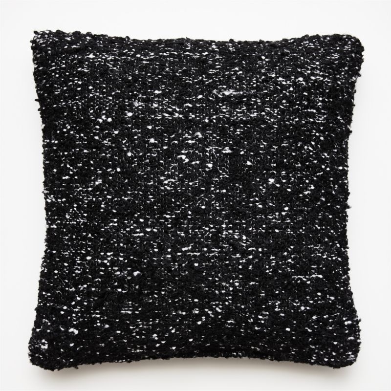 20" Lyon Boucle Black Pillow - Image 2