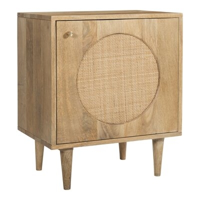 Bailey Solid Wood With Cane 2-Drawer Nightstand - Image 0