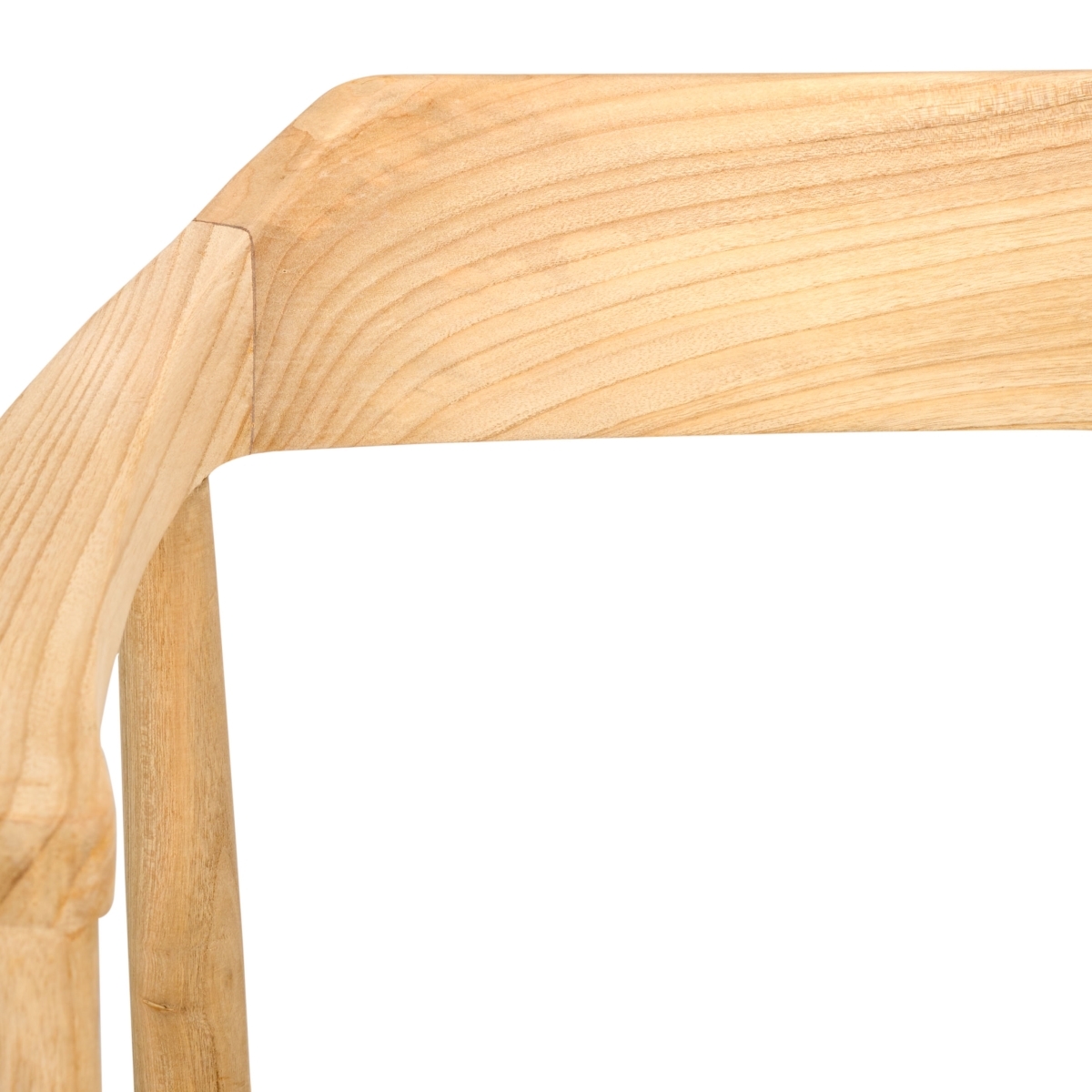 Munro Lther Woven Accent Chair - Natural / White - Safavieh - Image 2