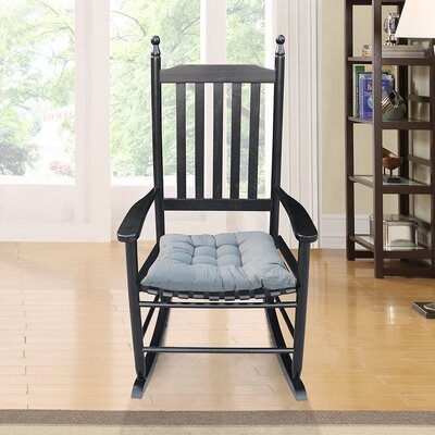 Wooden Porch Rocker Chair  Blue - Image 0