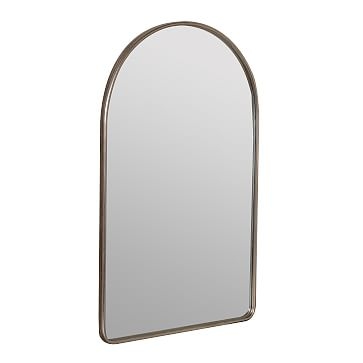 Metal Arch Mirror, Silver, 38" - Image 2
