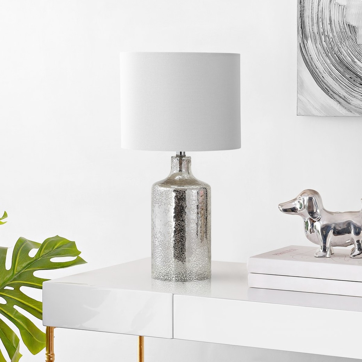Danaris Table Lamp - Silver/Ivory - Arlo Home - Image 2