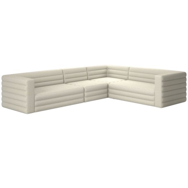 Strato 4-Piece Sectional Sofa Deauville Stone - Image 0
