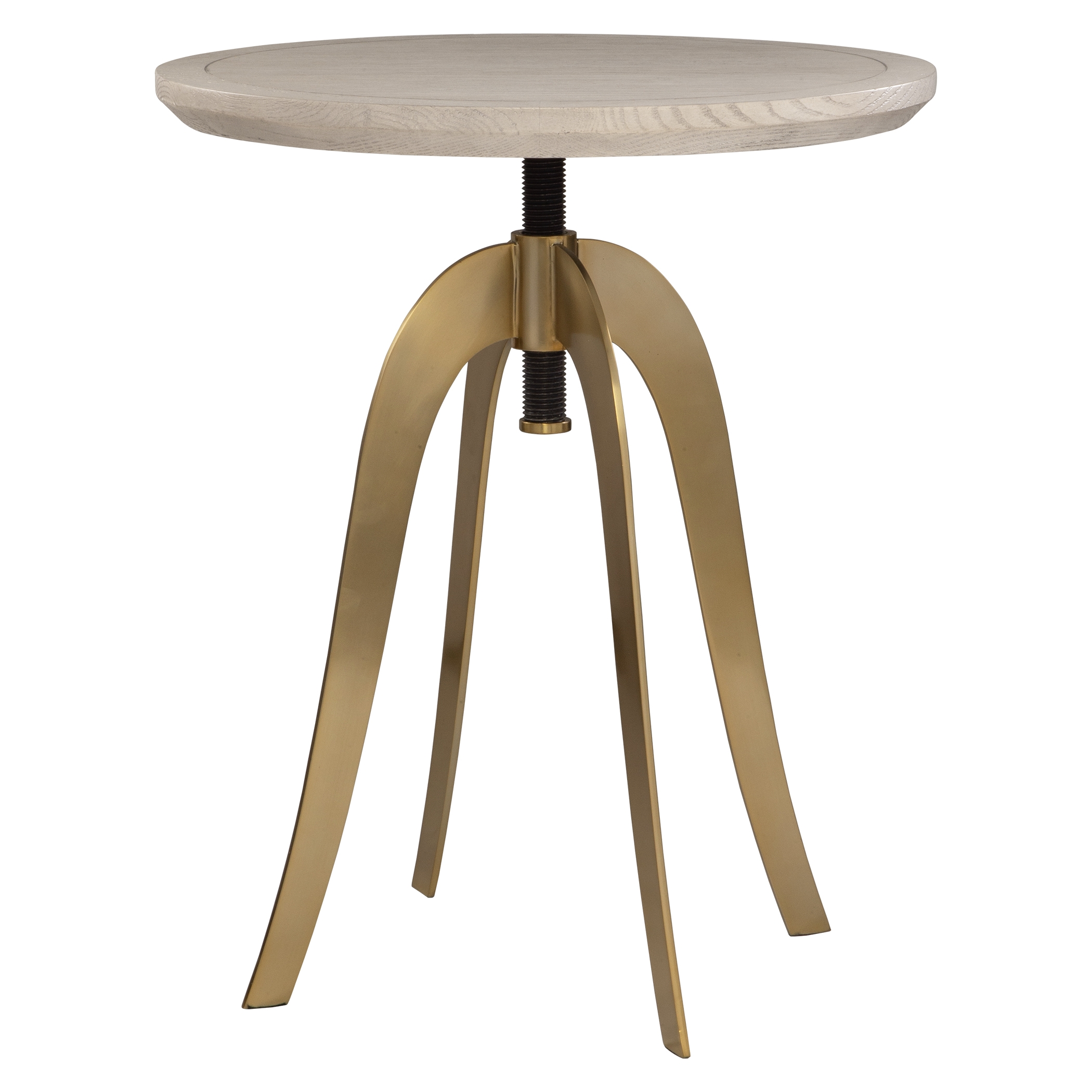 Alice Oak Adjustable Accent Table - Image 3