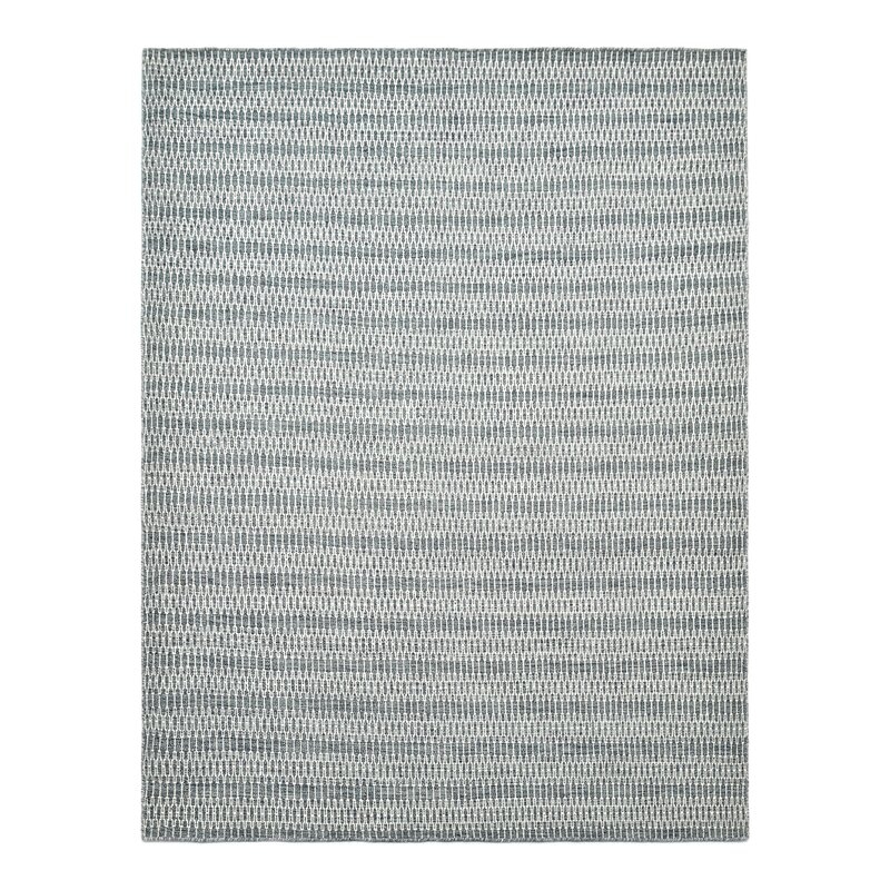 Solo Rugs Deanna Hand Knotted Wool Medium Blue Rug Rug Size: Rectangle 9' x 12' - Image 0