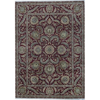 One-of-a-Kind Crown Hand-Knotted Red 10' x 14' Wool Area Rug - Image 0