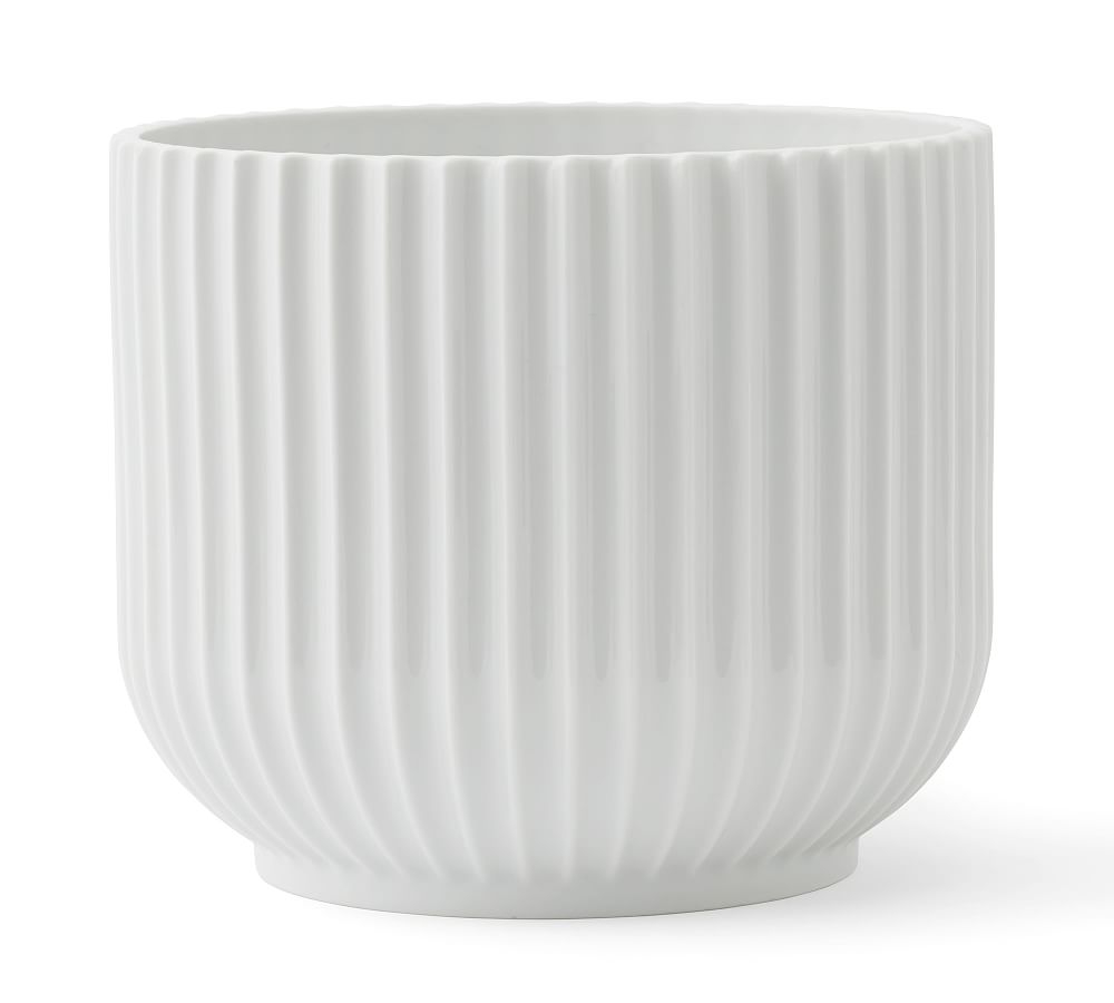 Lyngby Porcelain Planters, Large, White - Image 0