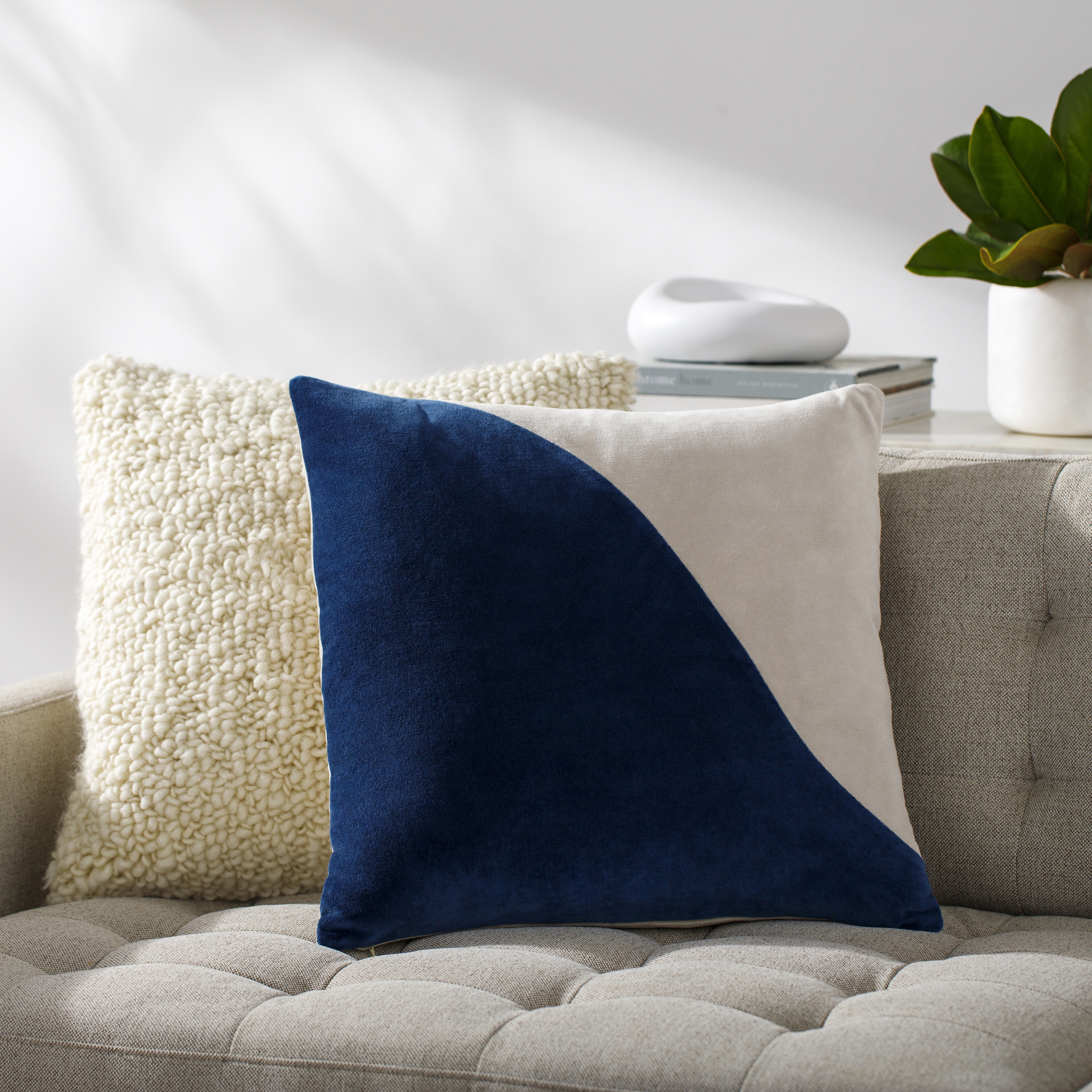 Cotton Velvet CV-068 20"L x 20"W Polyester Filled Pillow - Image 1